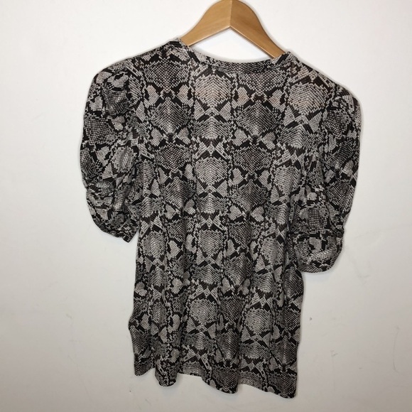 A.L.C. kati Snake Print Top in Nude S - Picture 8 of 8